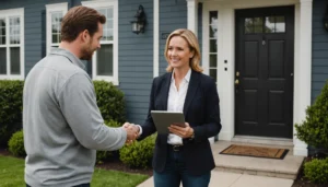 vendeur en porte a porte