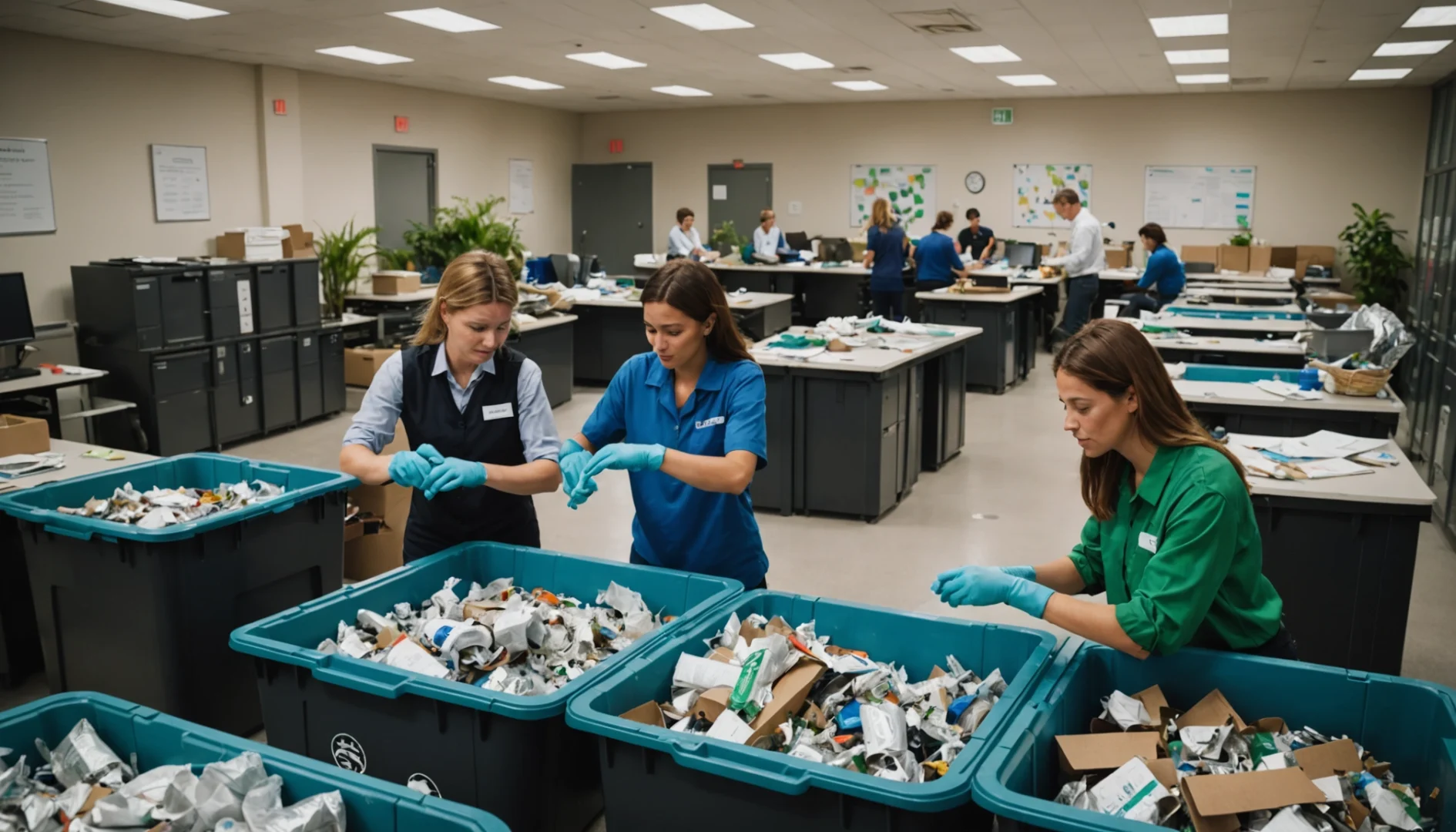 recyclage dans les entreprises