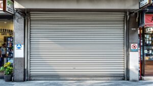 Rideaux métalliques pour les commerces