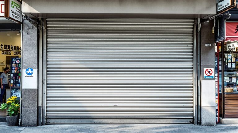 Rideaux métalliques pour les commerces