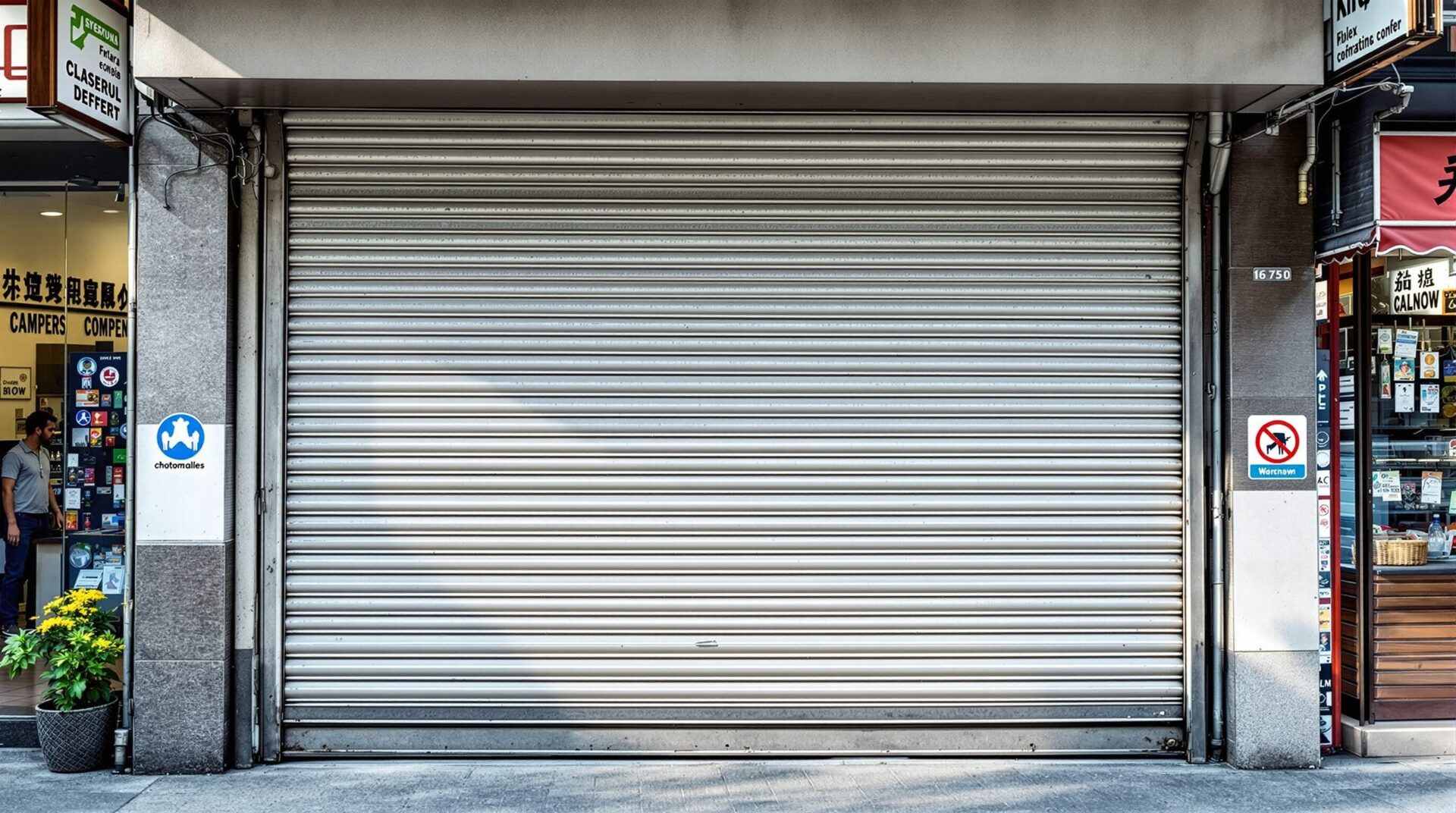 Rideaux métalliques pour les commerces