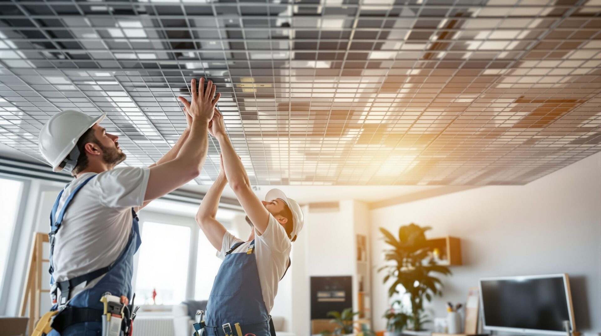 comment poser faux plafond