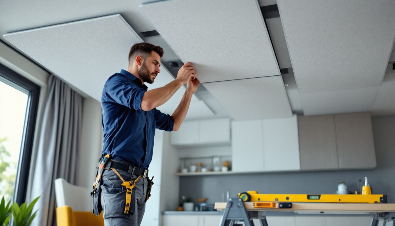 comment poser faux plafond