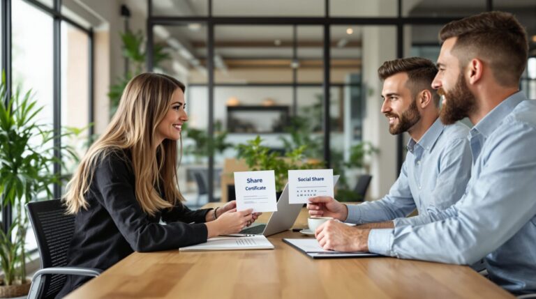 différence entre part sociale et action