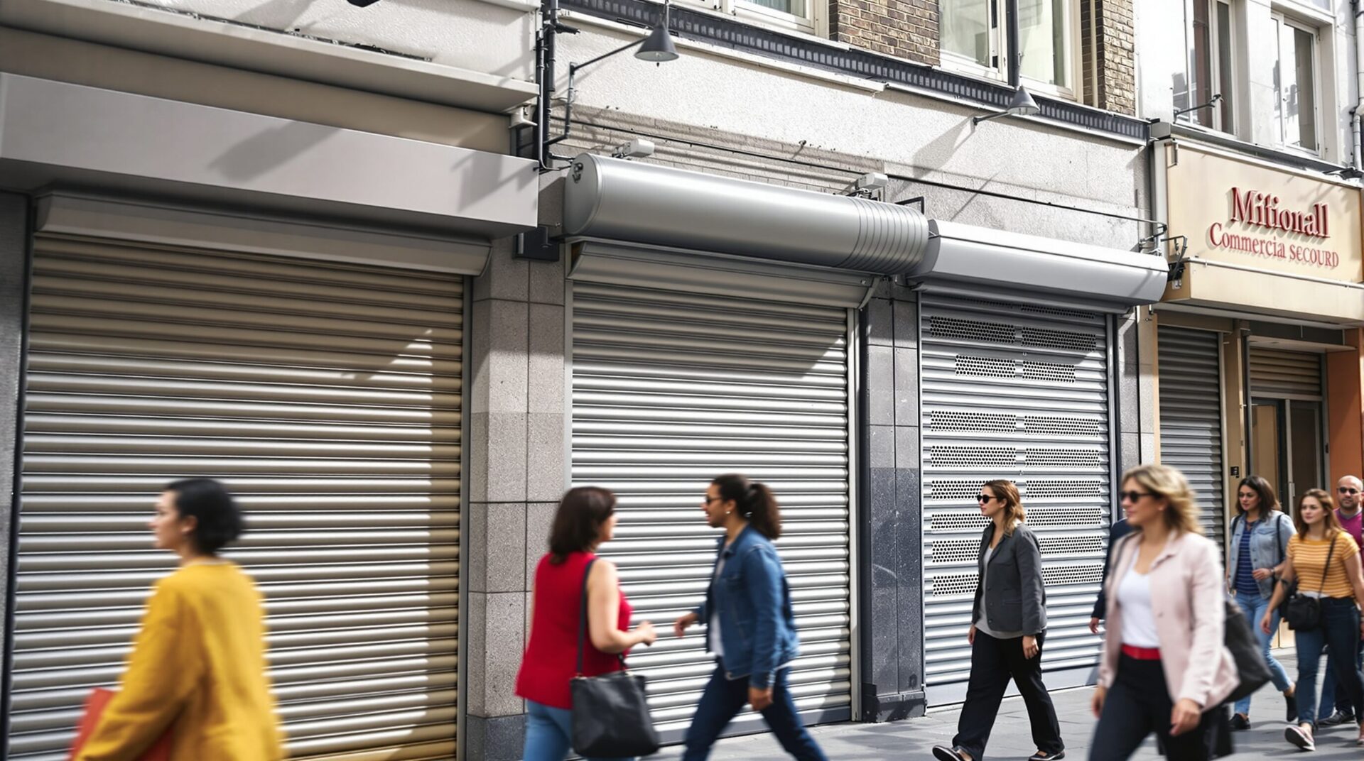 rideaux métalliques pour les commerces