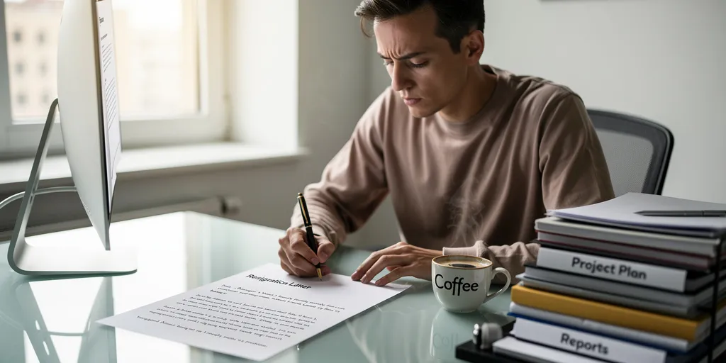 résiliation contrat de travail lettre