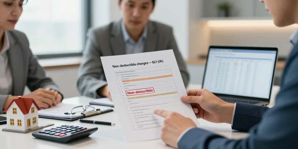 charges non déductibles sci ir