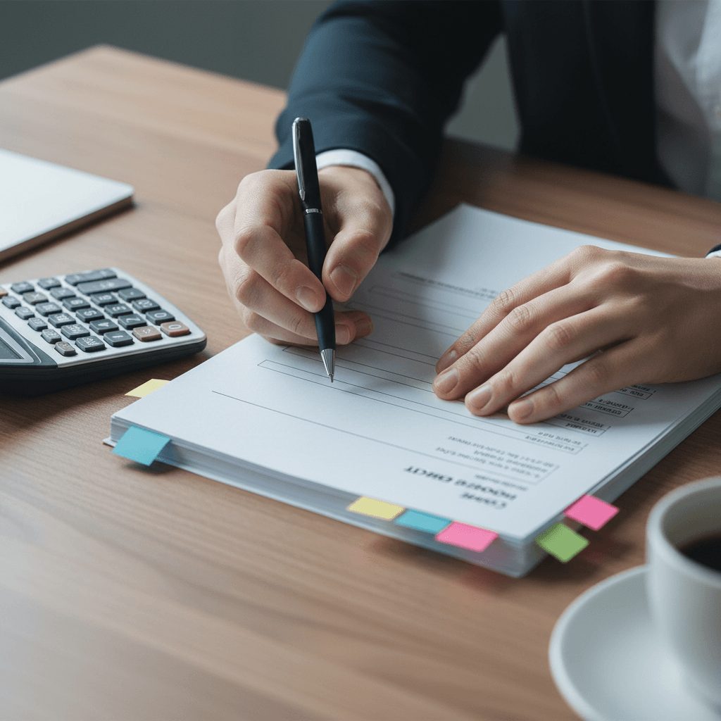 Traitement manuel de documents comptables par professionnel PME avant automatisation par logiciel conforme