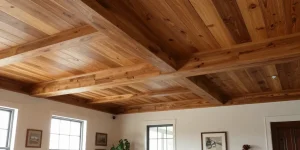 type de plafond en bois
