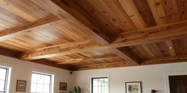 type de plafond en bois