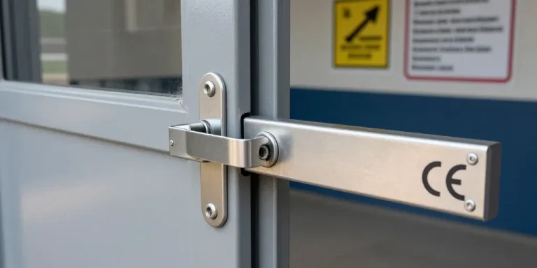 barre anti-panique avec serrure extérieure